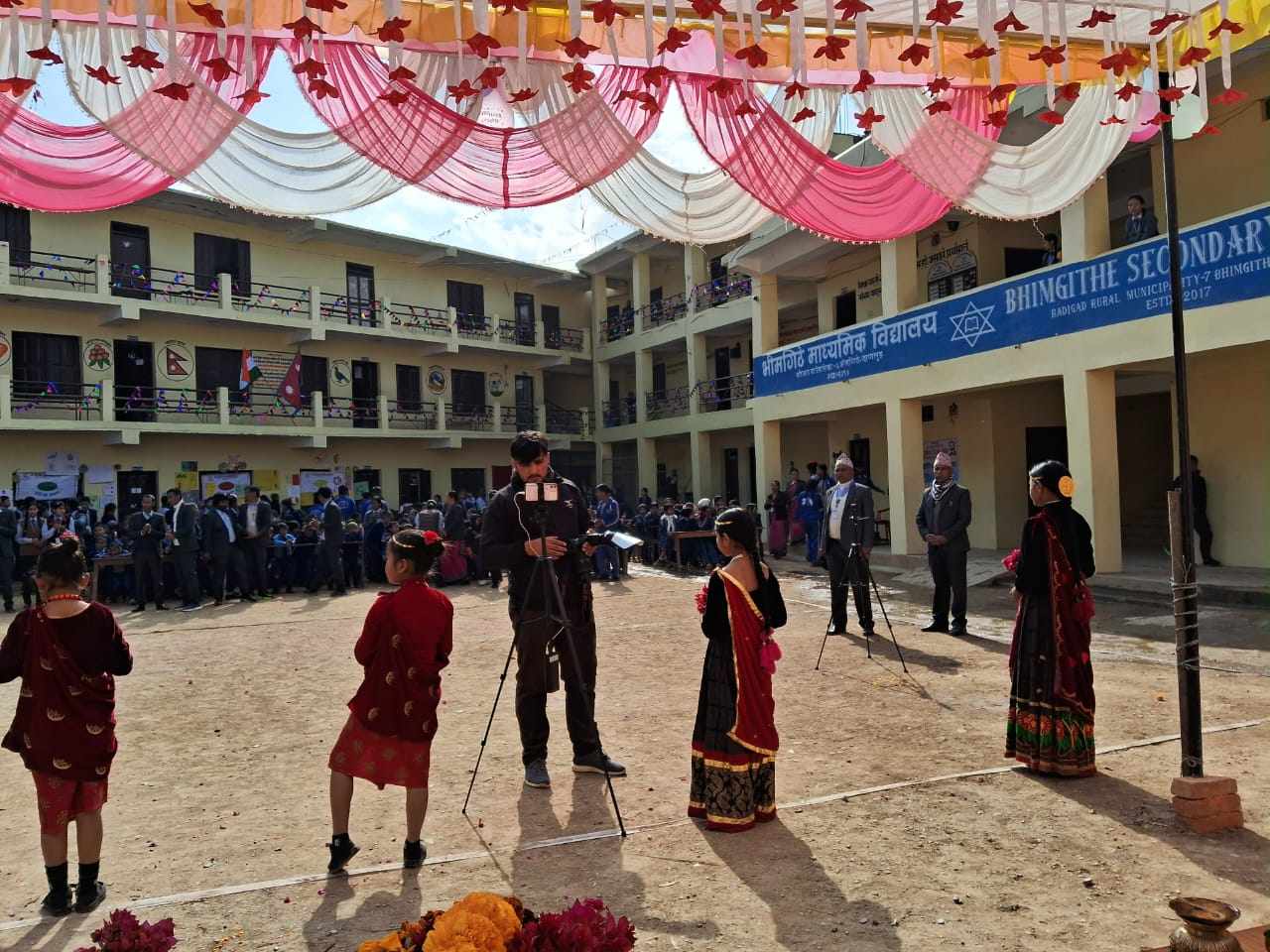 भारत सरकारको आर्थिक सहयोगमा बागलुङमा निर्माण गरिएको विद्यालय भवनमा हस्तान्तरण