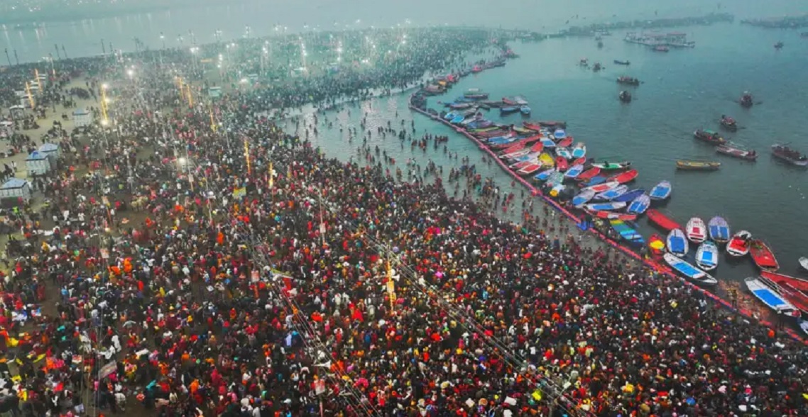 भारत उत्तरप्रदेशको प्रयागराजमा सुरु भयो कुम्भ मेला