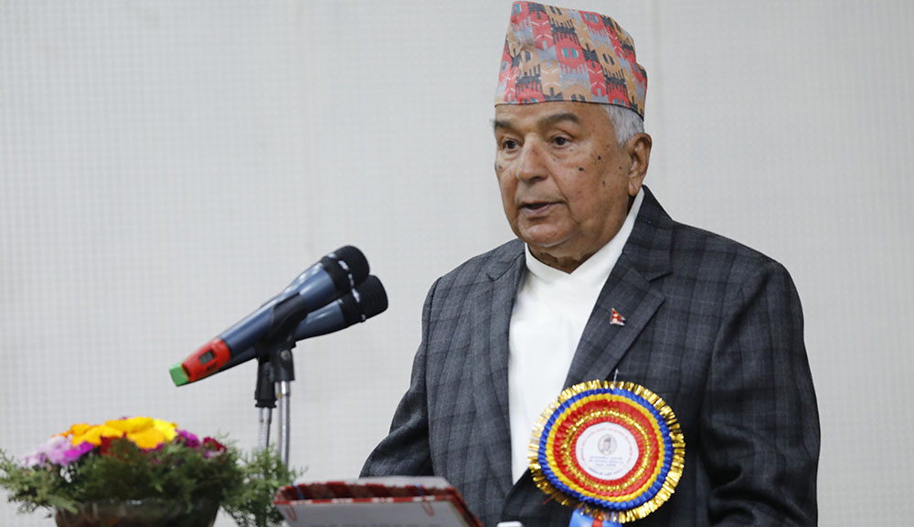 नेपालीलाई एउटै सूत्रमा बाँध्ने तत्त्व कला,साहित्य र सङ्गीत हो- राष्ट्रपति पौडेल