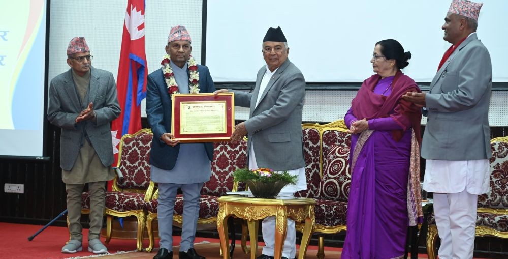 सदाचार र योग सभ्य समाजका मेरुदण्ड- राष्ट्रपति पौडेल