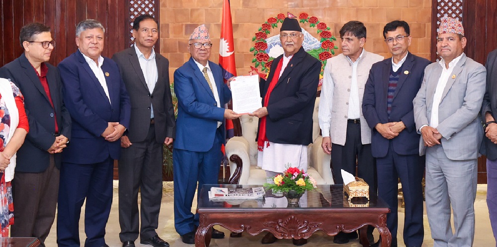 नेकपा एसद्धारा विभिन्न माग सहित प्रधानमन्त्रीलाई ज्ञापन पत्र
